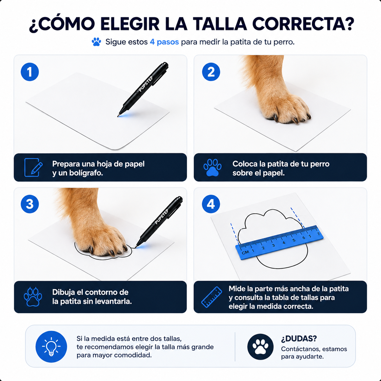 PupStep™ – Zapatos para perro con Luz LED