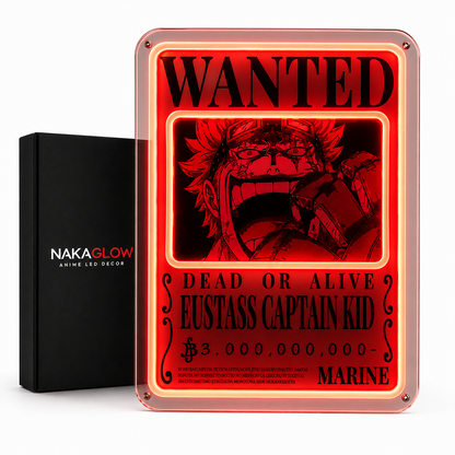 Cuadro LED Wanted - One Piece